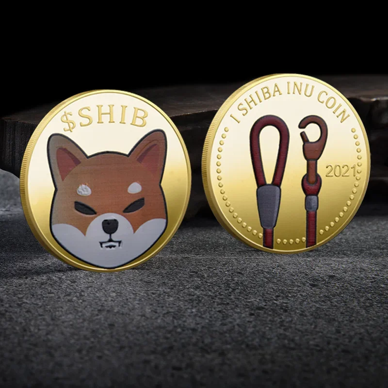 Dogecoin Killer Shiba Inu SHIB Souvenir Coin CRYPTO Metal Golden Plated Physical Collectible Coins Doge Killer Gift