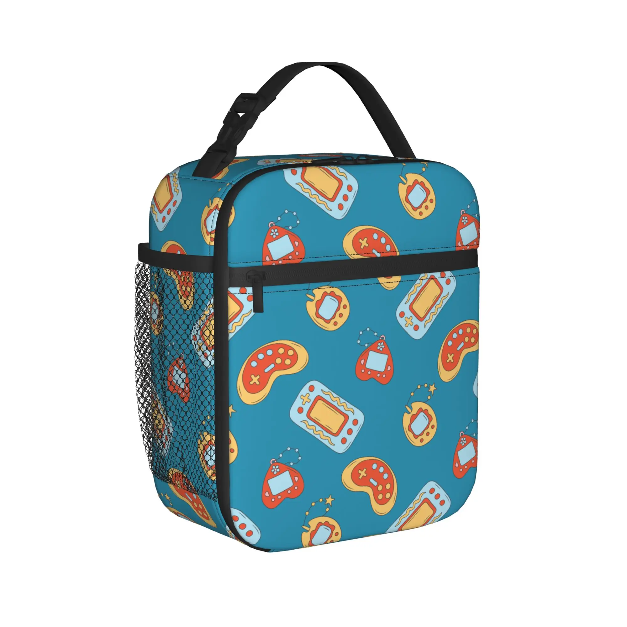 Game Controller Pattern Thermal Insulated Lunch Bags for Picnic  Portable Food Container Bags Thermal Cooler Lunch Boxes