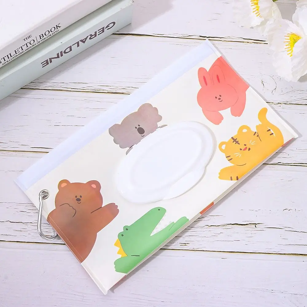 Useful EVA Wet Wipes Bag Flip Cover With Buckle Wipes Holder Case Portable Reusable Carrying Case Home