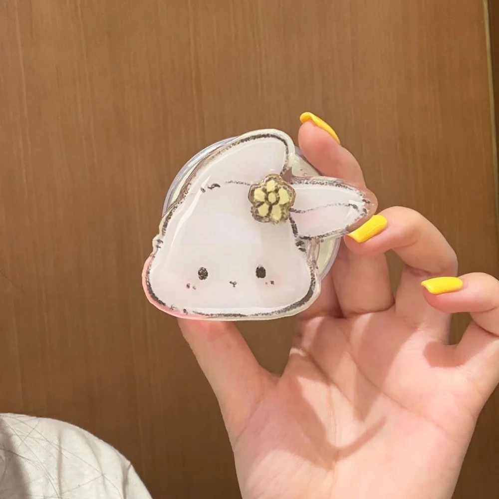 

Magnetic Rabbit Rotating Phone Stand for IPhone 17 16 15 Magsafe Griptok Wireless Charging Cute Korean Style Phone Holder