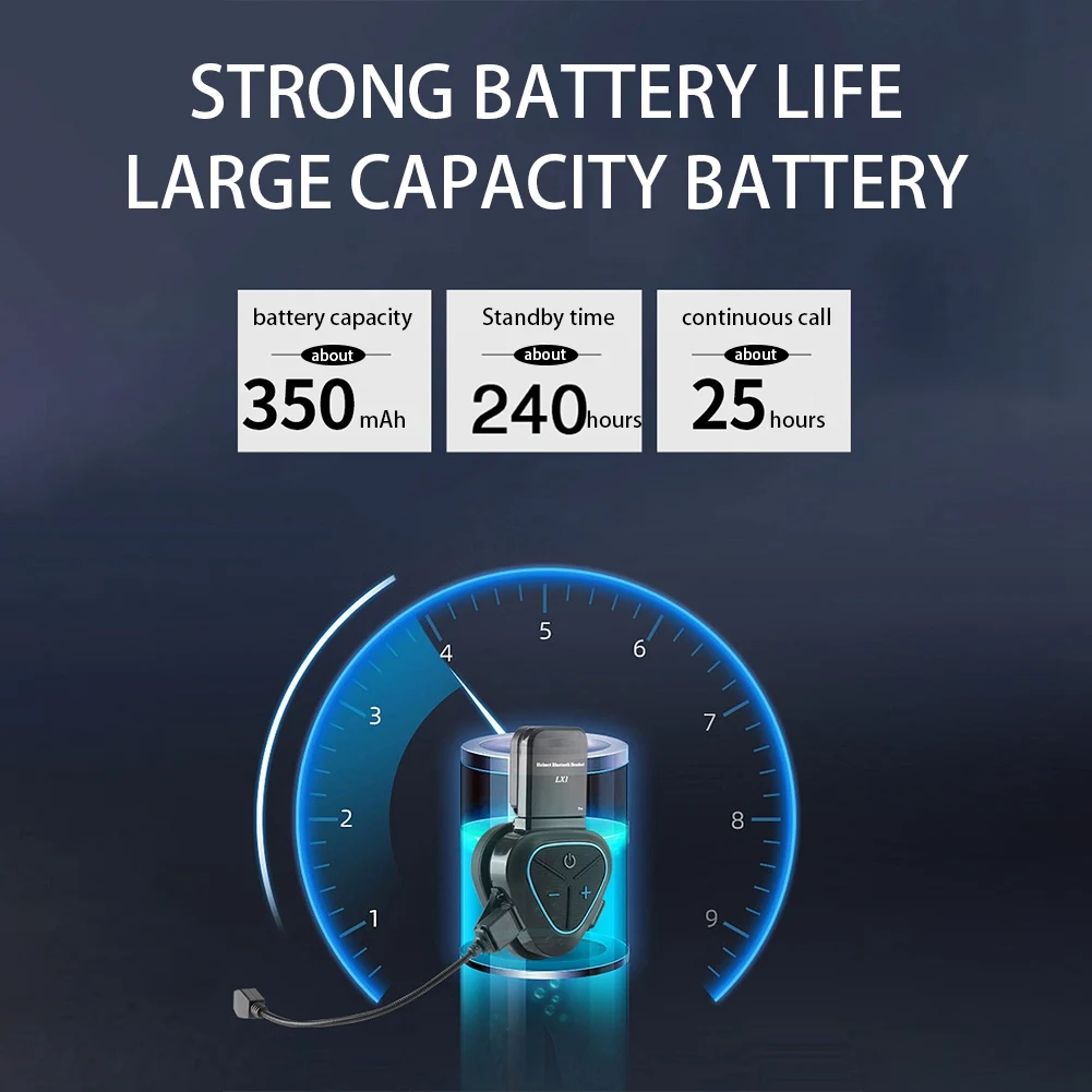 LX1 Auricular Bluetooth, Capacete de Verão, Especial, Portátil, CVC, Cancelamento de Ruído Inteligente, Para Levar, Azul