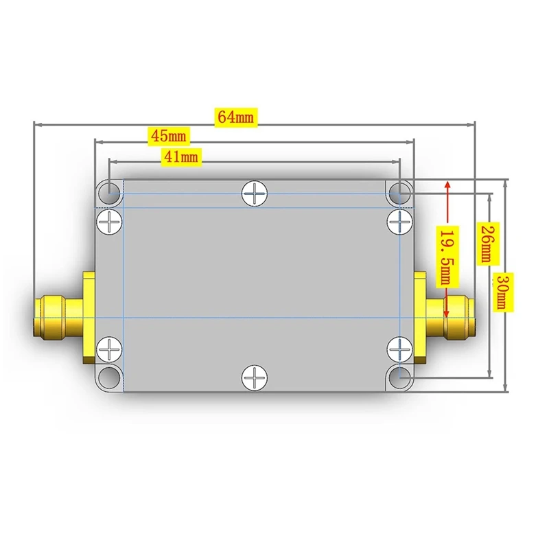 TYPE-C Lan Hoge Vlakheid Versterker 10Mhz-6Ghz Gain 20db Rf Signaal Amp Voor Ham Sdr Software Radio Fm Radio Makkelijk Te Gebruiken