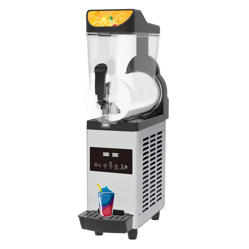 Slushie Maker Machine 1 Tanks 15L Commercial Slushy Ice Smoothie Making Machine Frozen Drink Slush Machine For Juice