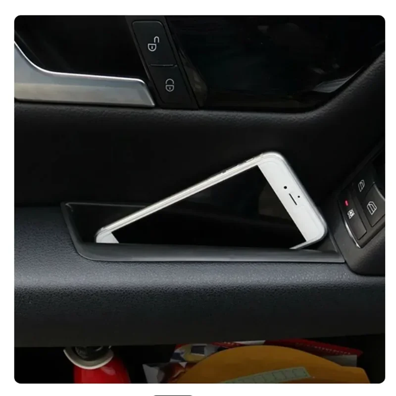 1 Pair Car Storage Box Front Door Side Handle Armrest Storage Box For Benz C Class W204 08-14 2X Organizer Box Accessories