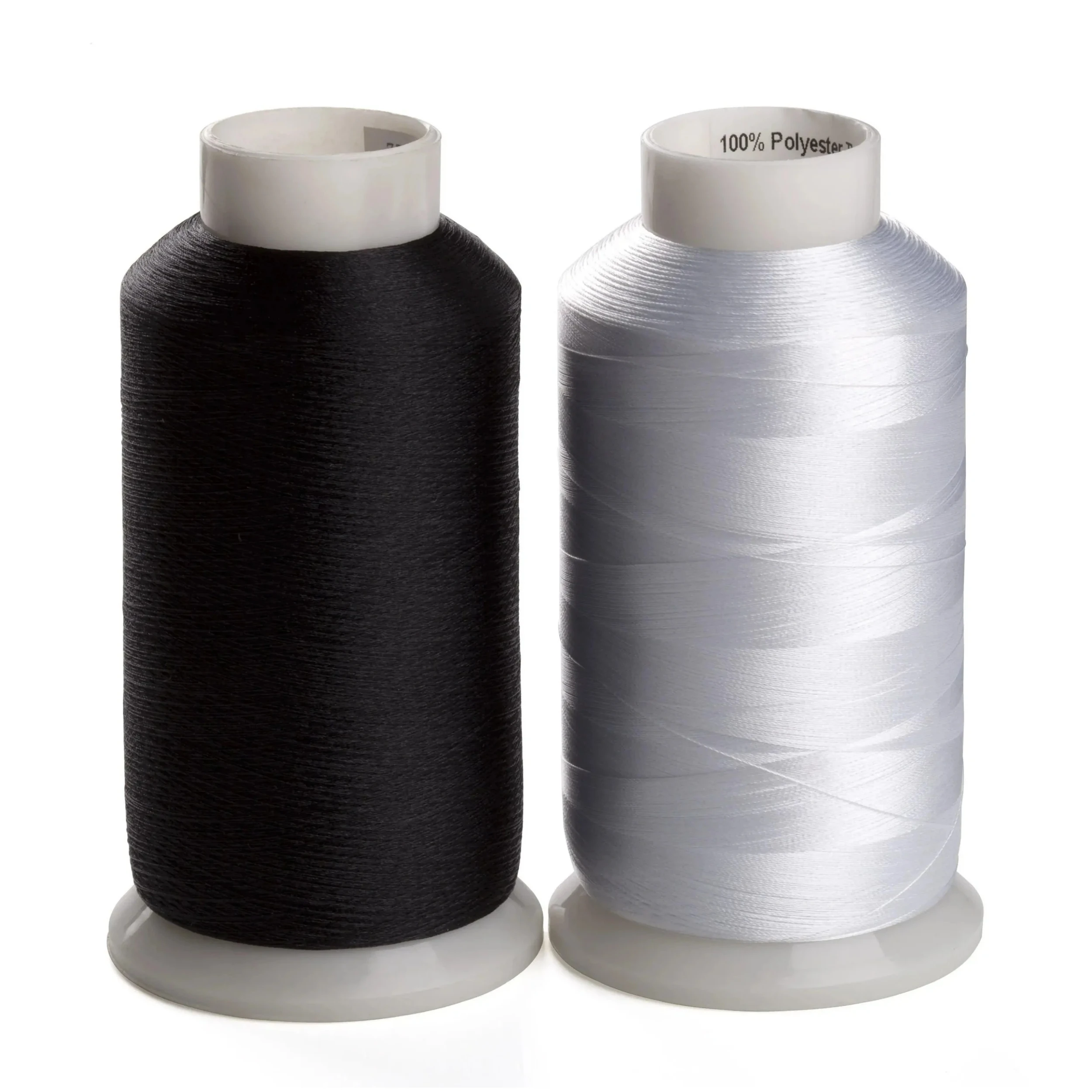 Simthread 2 Spulen Weiß & Schwarz 5000 m 60 Wt Spulenfüllgewinde