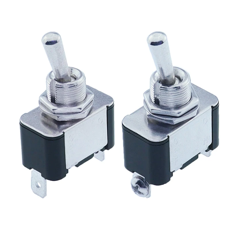 New Style KN3A-101 Toggle Switch Rocker Arm 2Pin 2Gear ON-OFF10A 125V/250V AC Cap Matching 12V, 24V, 48V, 110V, 220V Universal