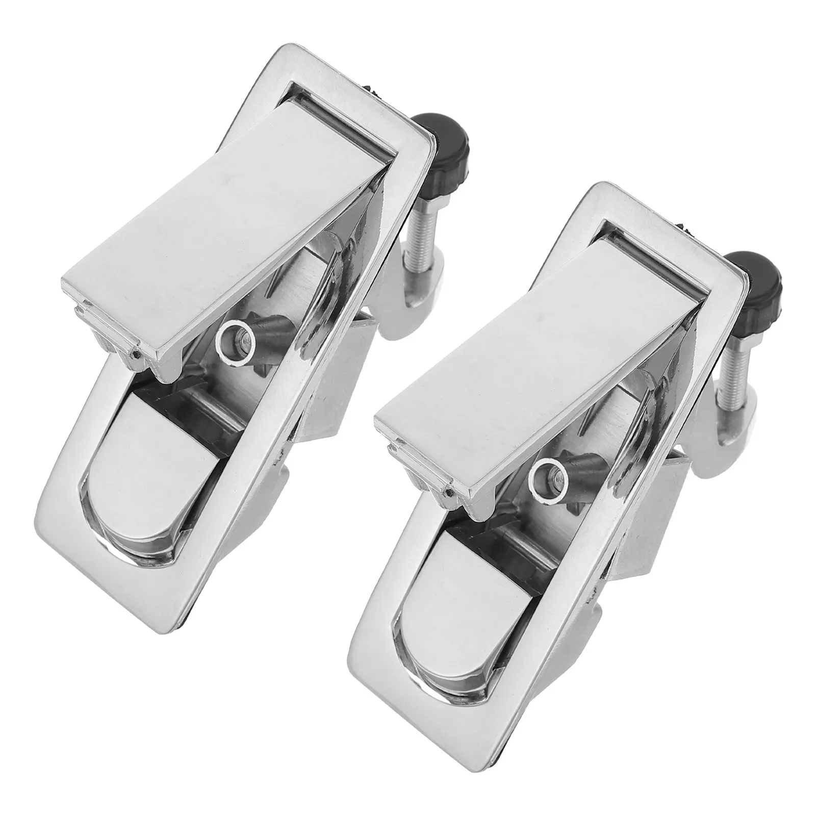 2Pcs Zinc Alloy Compression Latch Lock Flush Mount Trigger Latch Keyless Lock for Electrical Enclosure Cabinet Distribution Box