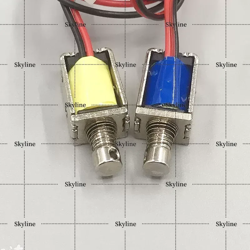 For DC 3V 5V 6V 9V 12V Miniature Electromagnet Through Hole Push Pull Solenoid With 4mm Stroke