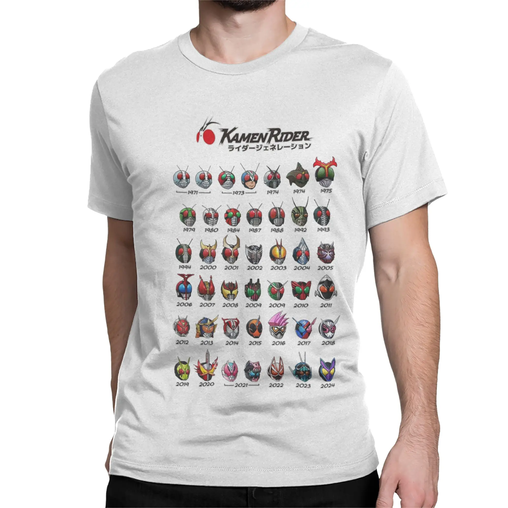Kamen Rider Rider Generations T-Shirt Men Women  Leisure 100% Cotton Tees Round Neck Short Sleeve T Shirts 6XL Clothing