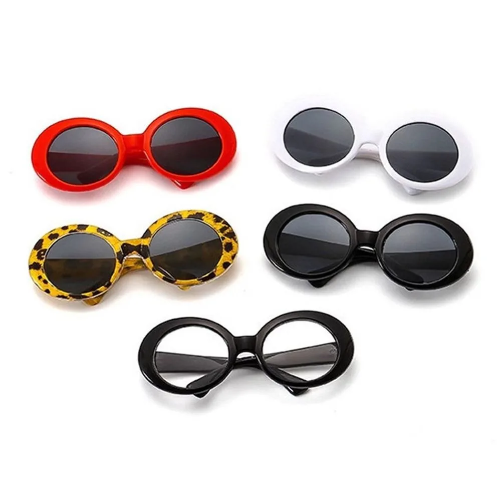 Photo Props Dress Up Doll Glasses Round Frame Fashion Pet Sunglasses Plastic Toys Decoration Dolls Eyeglasses For Blythe