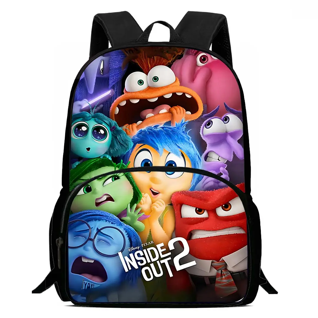 Cartoon Inside Out 2 Kids Backpacks Boys Girls Student Birthday Gift Child School Bags Large Capacity Camping Durable Rucksack