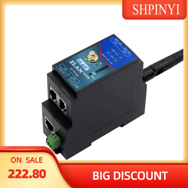 4G wireless router Industrial grade rail card wifi multi-network port Internet stable mobile networking module ZLAN ZLAN9809M