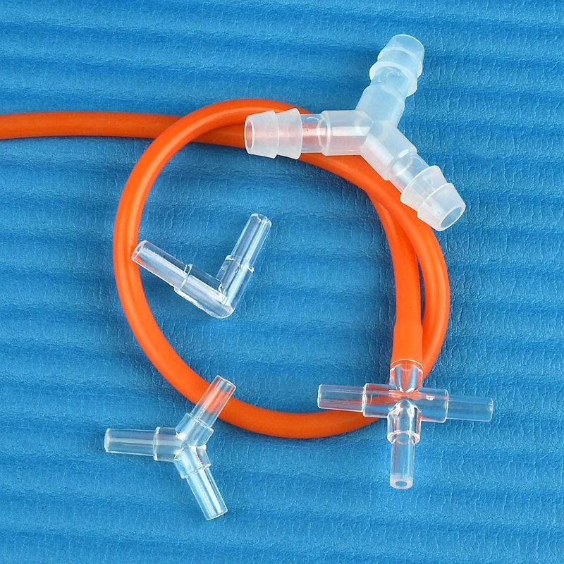 4~12mm Transparent Acrylic Connectors Air Pump Hose Distributor Splitters Elbow Tee Aquarium Fish Tank Oxygen Water Pipe Fitting