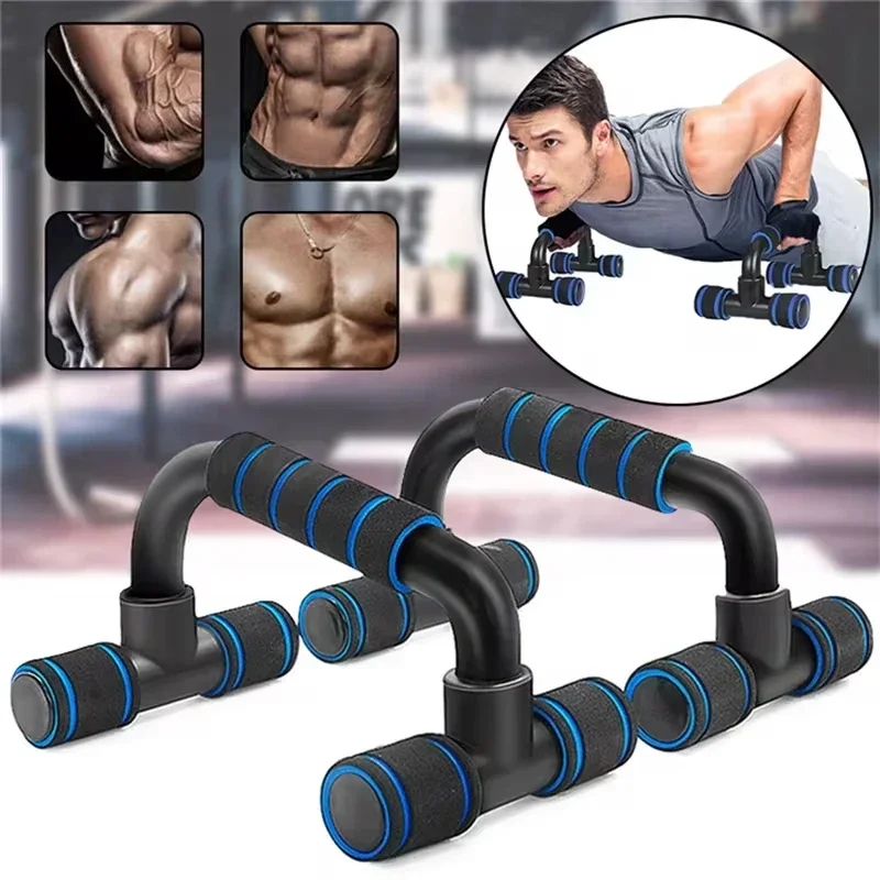 I-Shaped Prone Push Up Support Fitness Equipment for Chest Muscle Training Home Use Foam Pushup Stand for Strength Workout