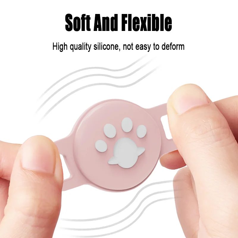 ل Airtag حالة وقائية غطاء سيليكون لطيف مناسبة ل طوق الكلب القط مكافحة خسر المضادة للخدش المضادة للسقوط مستلزمات الحيوانات الأليفة #4