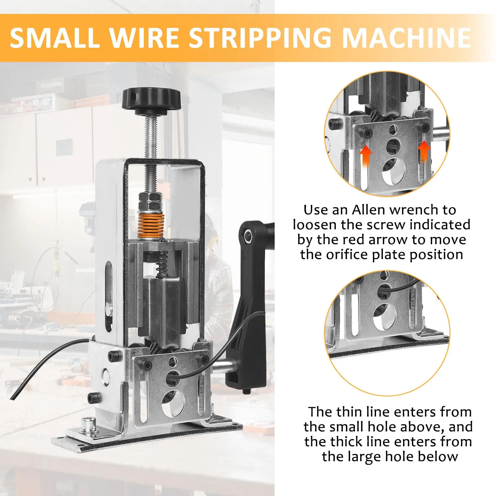 Rafford 2-in-1Wire Stripper Machine: 1-25mm Automatic & Manual Operation, Drill-Powered, 4 Blades for DIY Cable Copper Stripping