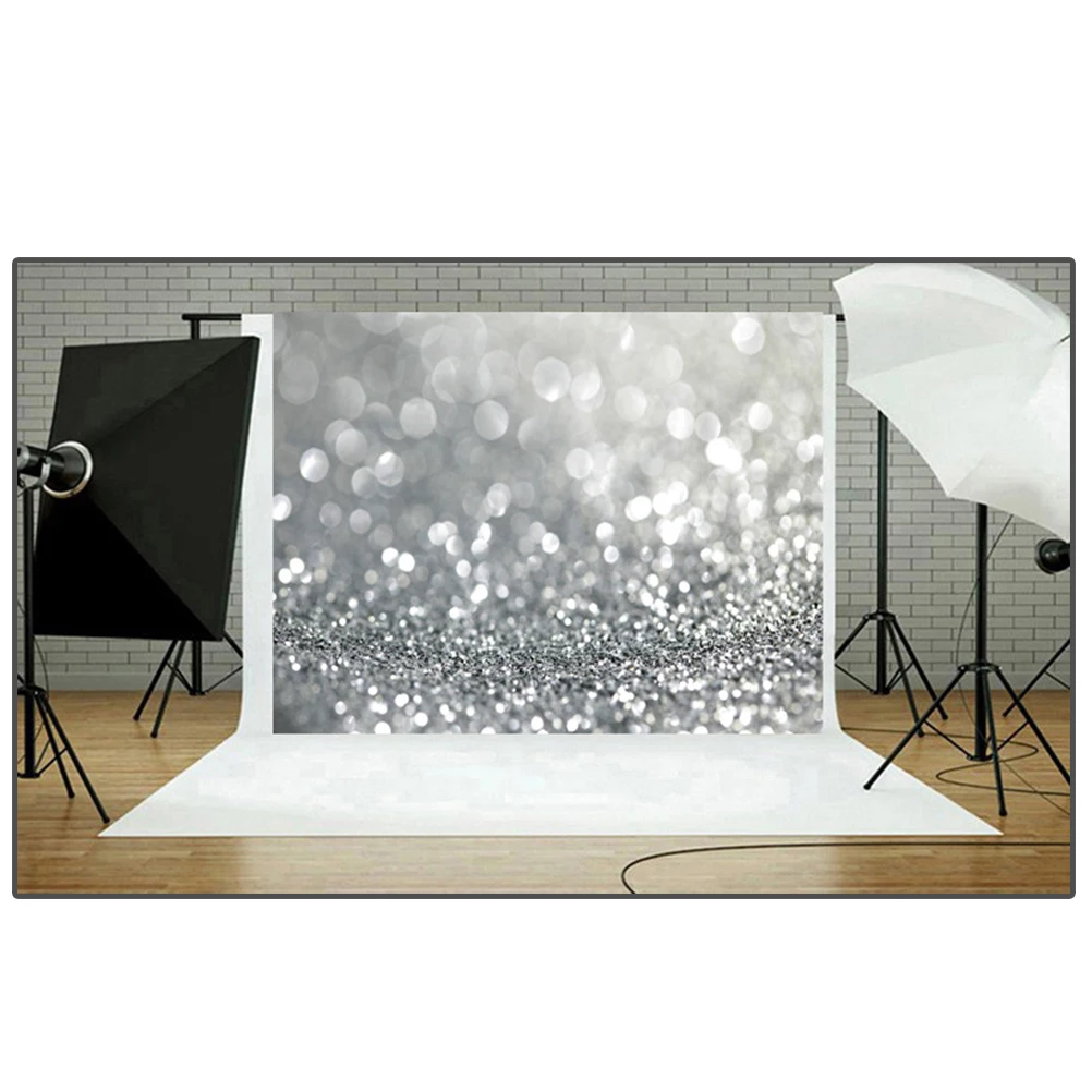 

1Pcs Photography Background Cloth 150x210cm Silver Durable Photo Backdrop Studio Party Photography Prop Professional Background