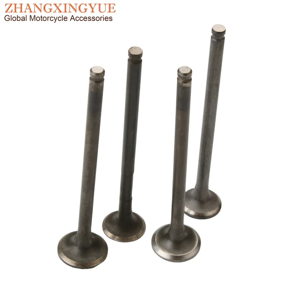 Scooter 4PC Bws125 Intake And Exhaust Valves For Yamaha Zuma Bws Yw X125 Bwsx125 Zuma125 Yw125 125cc 4C6E211100 4C6-E2121-00