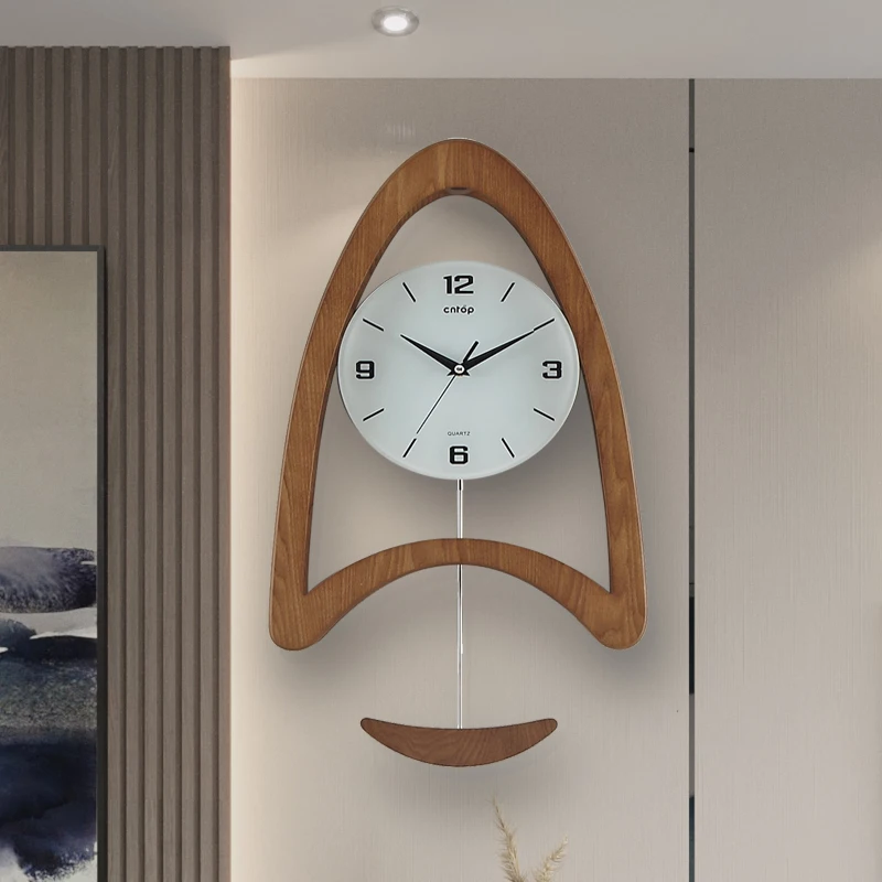 &Wooden Digital Wall Clocks Silent Vintage Minimalist Fashion Round Modern Orologio Ornaments Home Decor