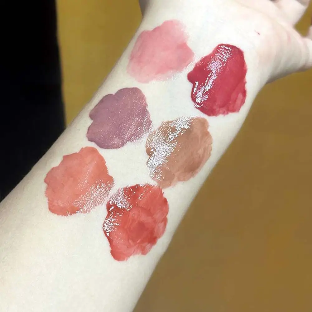 LUCKGO Little Black Cat Lipstick Hydrating Lip Gloss Lightweight Sheer Mirror Finish Gentle Brightening Lip Gloss