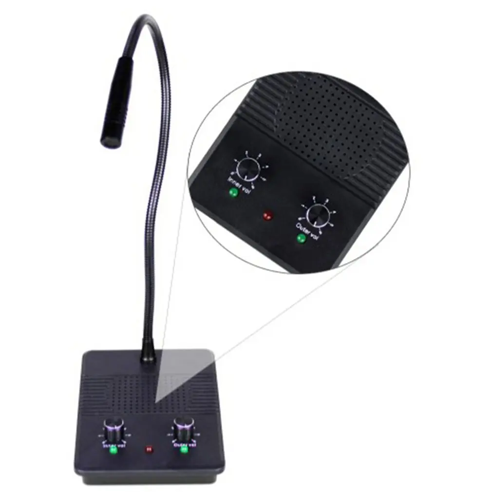 Dual Way Window Intercom Systeem Bank Teller Interphone Tweeweg Intercom Intercom Bank Apotheek Tafel Microfoon Luidspreker