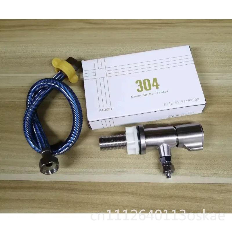 Stainless steel desktop water purifier angle valve connection 2 points 3 points hose table dishwasher connector