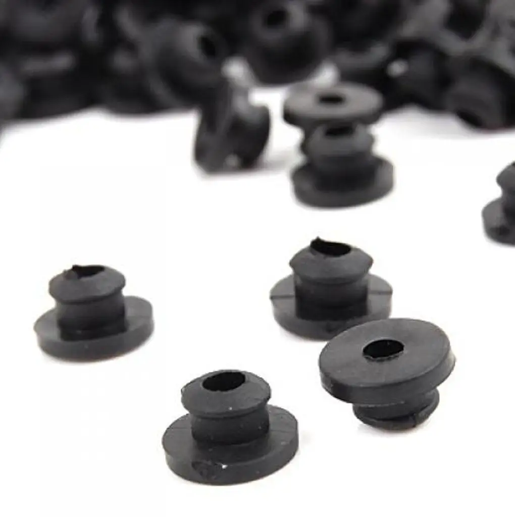 

Tattoo Grommets Black Round Rubber Nipples Machine Parts Tattoo Accessories for Professional Tattoo Set