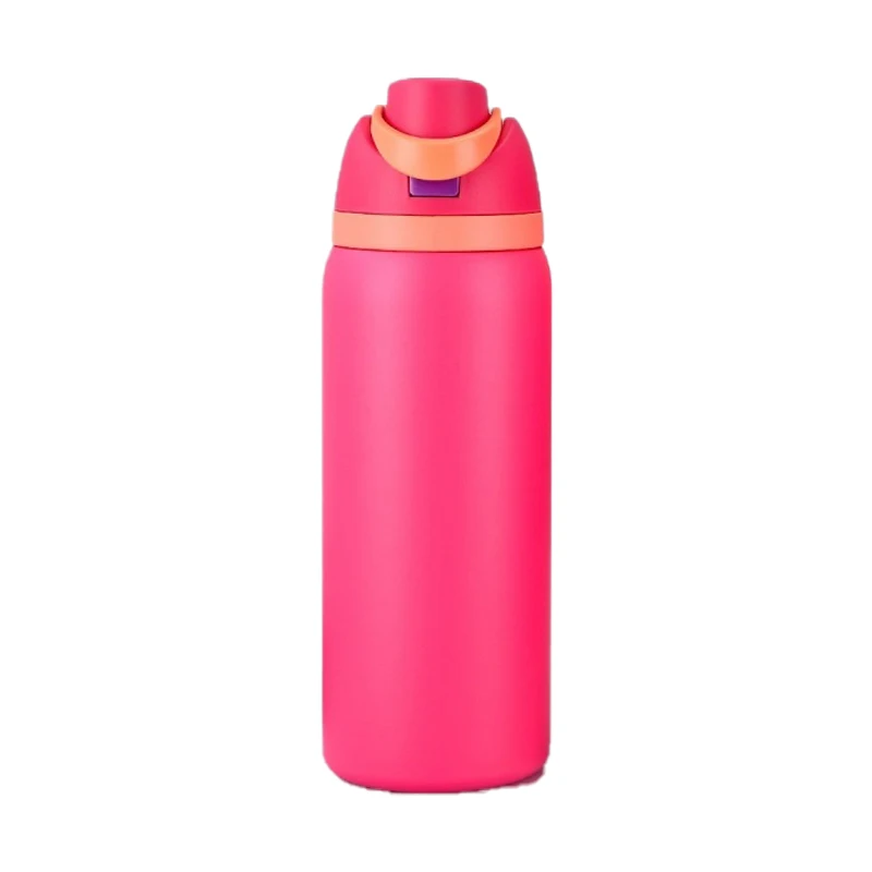 JUSTINLAU Draagbare 19/24/32oz Thermosbeker Vacuümfles Fruitmok Riemfles RVS Reistuit Warm & Koud Houdende Waterfles