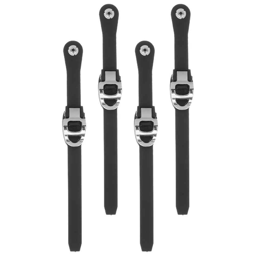 

4 шт. регулируемые ремни-пряжки для роликовых коньков, сменные фиксирующие ремни для обуви, прочные аксессуары для катания