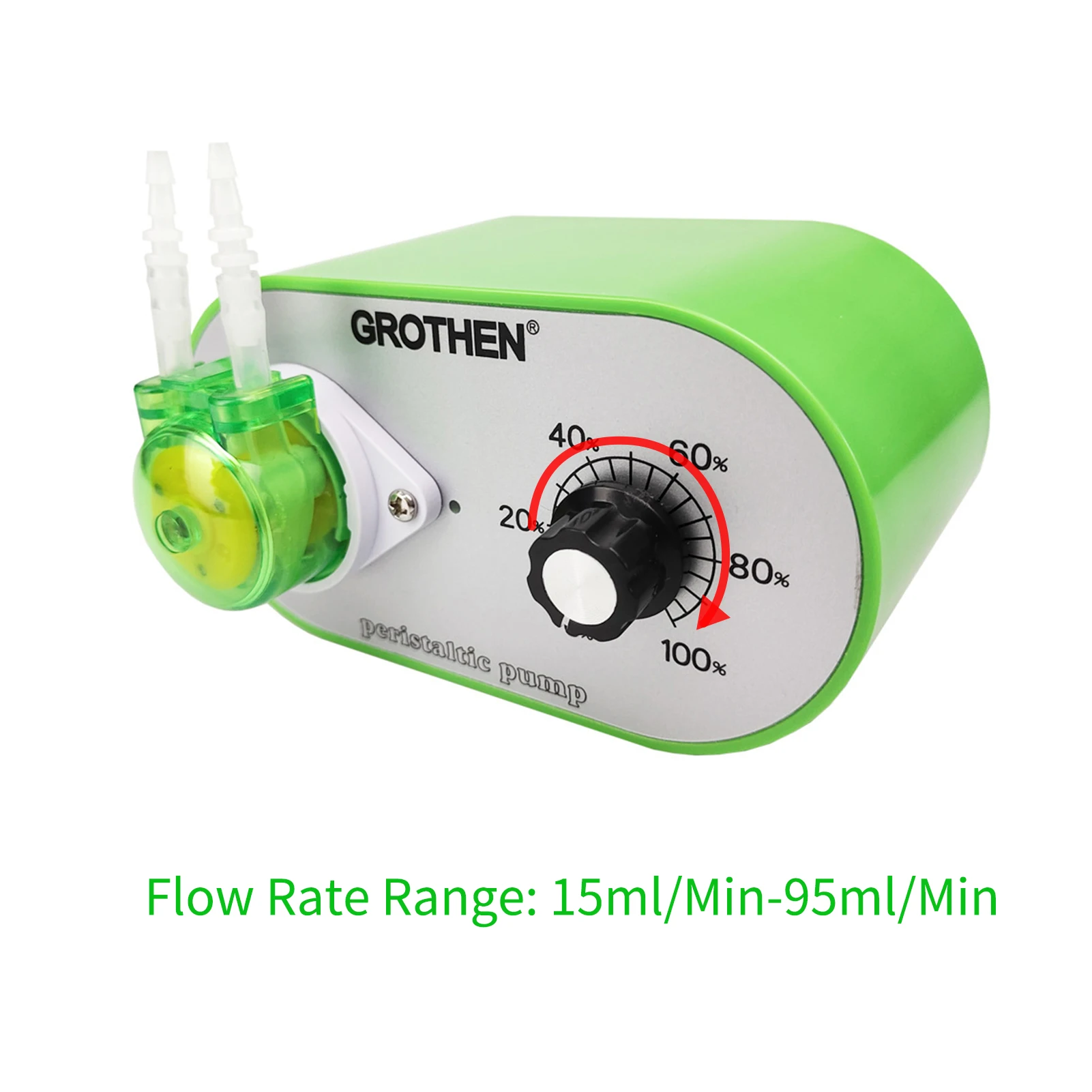 G329A Peristaltic Pump 100-240V 15ml/min-95ml/min Adjustable Flow Rate Food Grade Platinum Vulcanized Silicone Tube