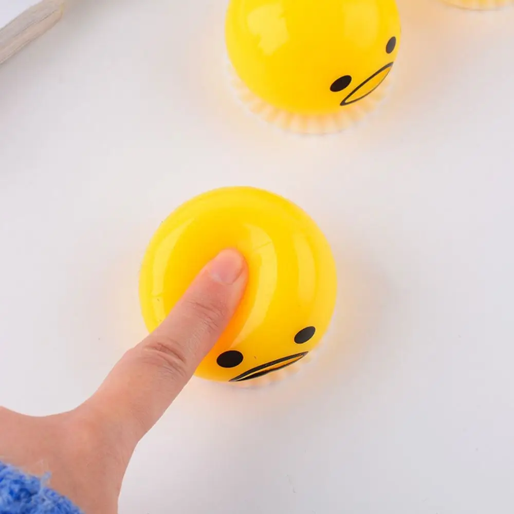 Flüssiges Erbrechen von Eigelb, Kneifspielzeug, kniffliges Eintauchen, Erbrechen von Eigelb, Quetschspielzeug, superweich, antihaftbeschichtet
