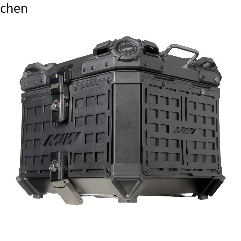 

LXC45L Black Armored Motorcycle Quick Release Aluminum Alloy Black Hanger Tail Box Scooter Luggage Electric Vehicle Tail Box