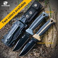 HX OUTDOORS 100% D2 Hunting Survival Knife ,Bear Camping Knives Straight Rescue Knives Fishing Tool With Sheath Dropshipping