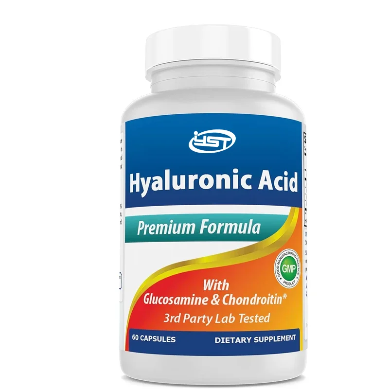 Hyaluronic acid 100mg 60 capsules - supports joint health and youthful skin