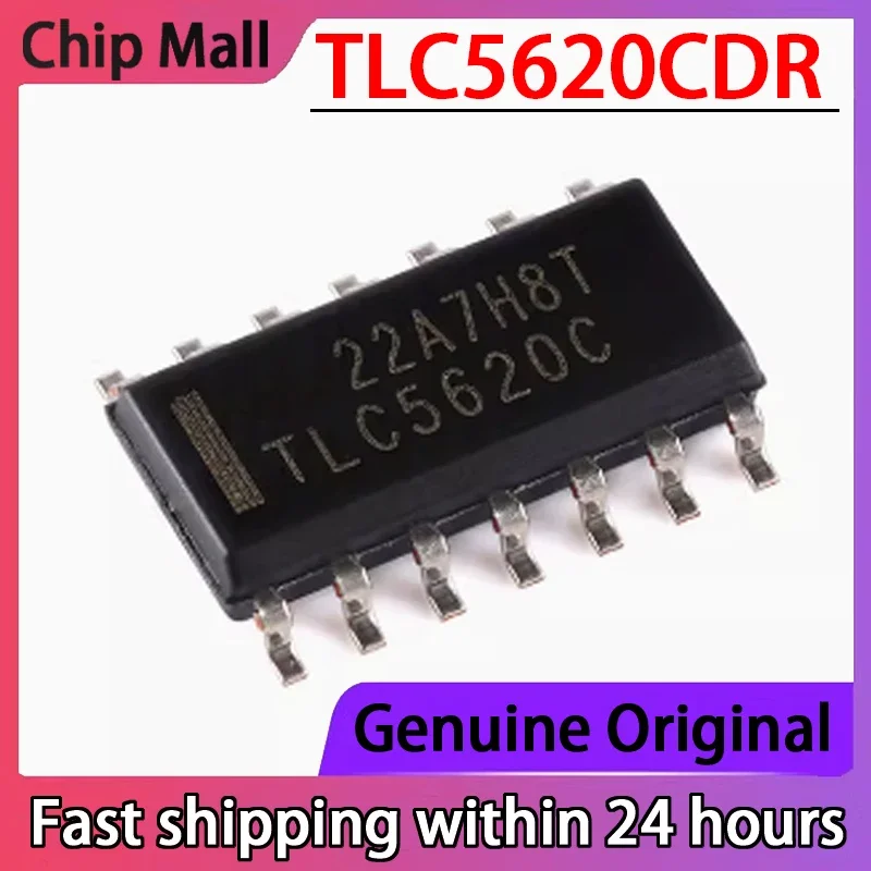 

2PCS NEW Original TLC5620CDR TLC5620C SOIC-14 8-bit Analog-to-digital Converter Chip in Stock