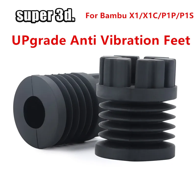 Bambu Lab P1P/P1S Anti Vibration Feet Pad Anti-slip Anti-Shock Dust-proof Rubber Foot Pad Bamboo Bambulabs X1/X1C 3D Printer