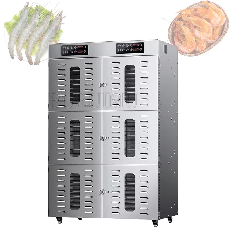 Commercial Industrial Fruit And Food Dryer 90 Trays Stainless Steel Fruit Vegetable Meat Dryer Food Dehydrator