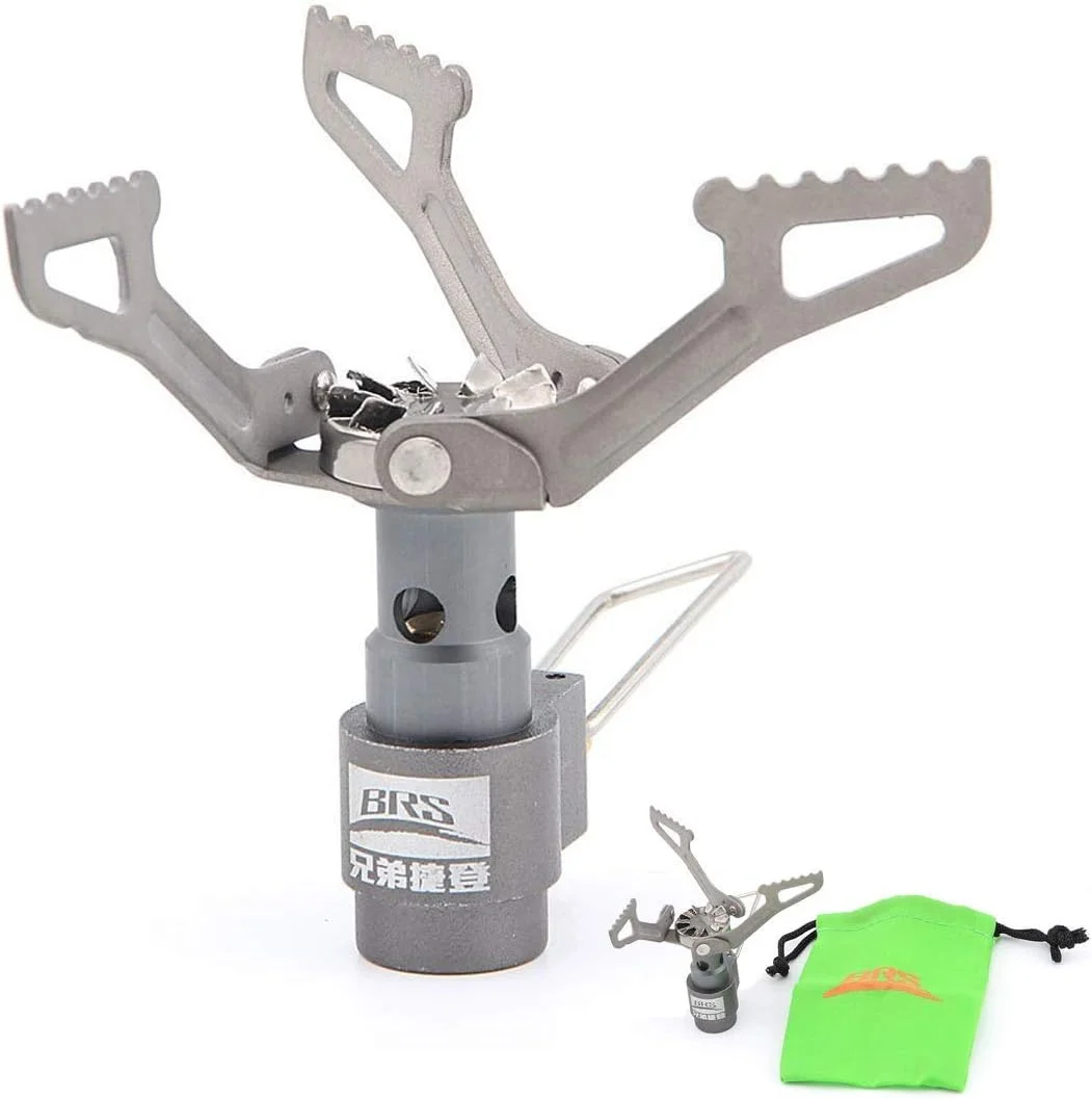 

Outdoor Gas Stove Mini Titanium Camping Gas Burner 25g Ultralight Cooking Stove Survival Furnace Picnic Gas Cooker BRS-3000T