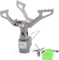 Outdoor Gas Stove Mini Titanium Camping Gas Burner 25g Ultralight Cooking Stove Survival Furnace Picnic Gas Cooker BRS-3000T