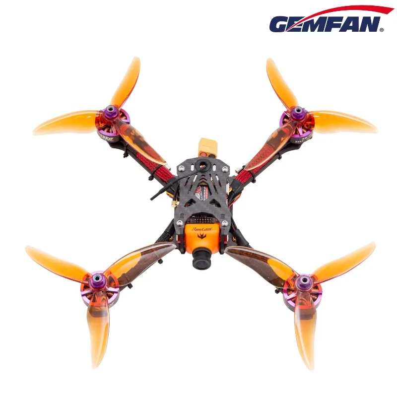 Gemfan Hurricane 51499 5.1x4.99x3 Elica a 3 pale da 5 pollici 2 paia CW/CCW FPV Racing Drone Puntelli per Freestyle ad alta velocità
