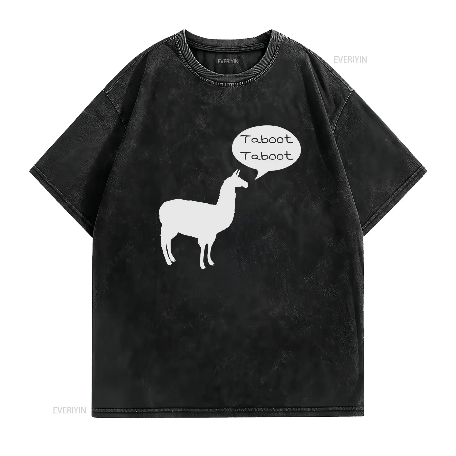 Phish Llama Taboot T Shirt vintage Washed homme Breathable fashion Slightly Stretched designer clothes graphic Unisex Casual