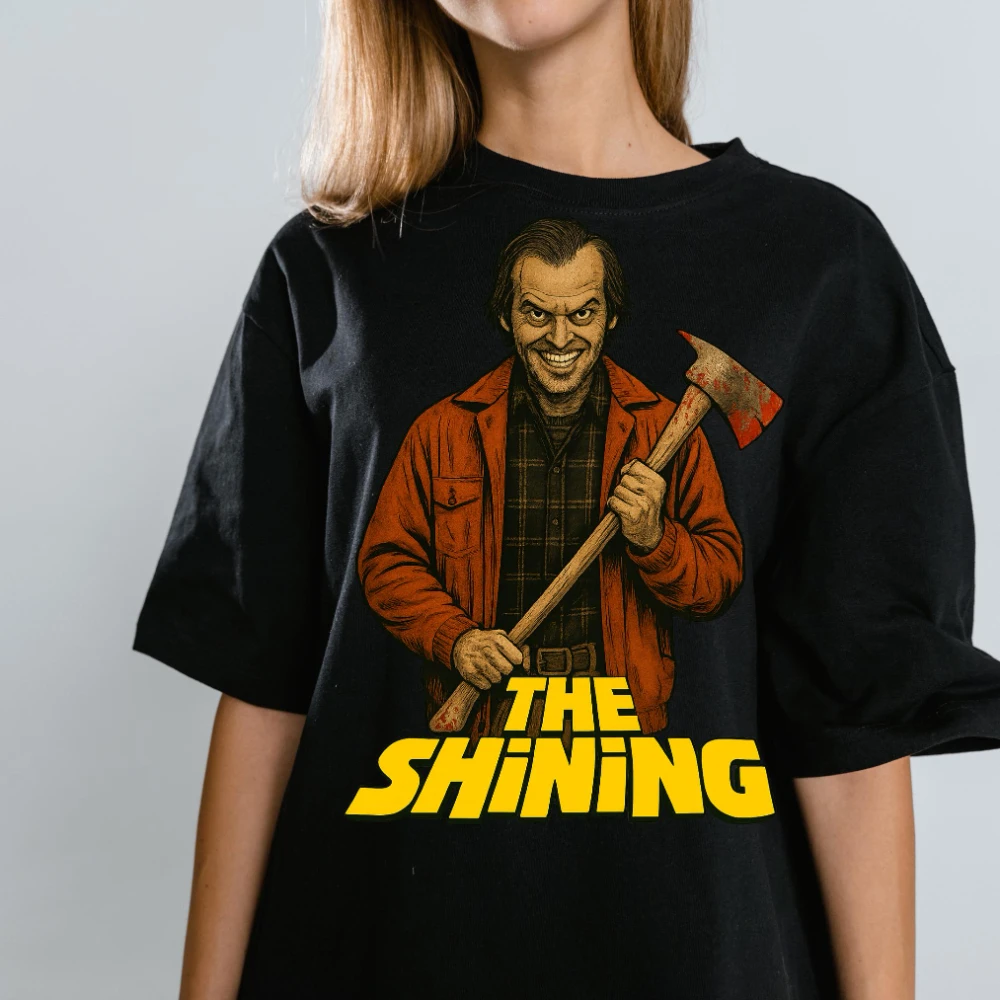 

Дизайн блестящей футболки в стиле ретро, повседневная и удобная. Уличные футболки унисекс из чистого хлопка с графическим рисунком, одежда y2k