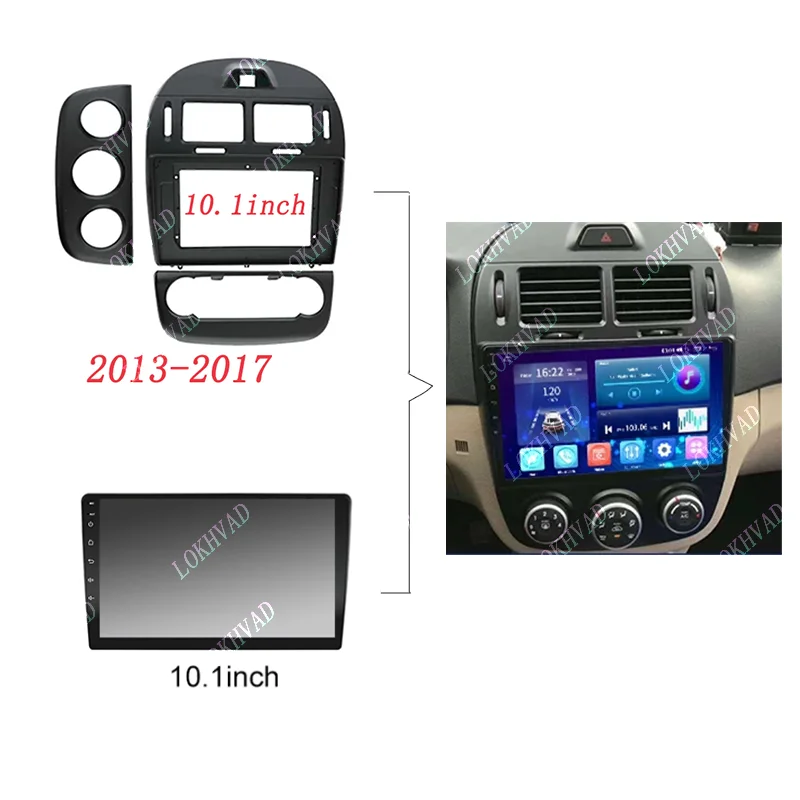 Auto Stereo Dash Panel Fascia Trim Bezel 2 Din Head Unit Car Radio Frame Kit For KIA Cerato LX 2006-2017 9 inch and 10 inch #339