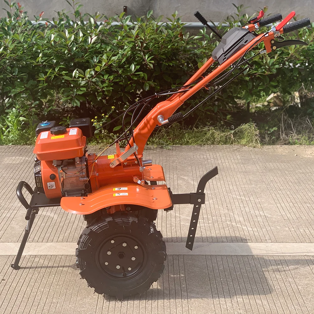 JC-7HP 170F Gasolina Multifuncional Micro Tiller, Leme rotativo, afrouxamento, aração, amaragem, capina, cultivador, China