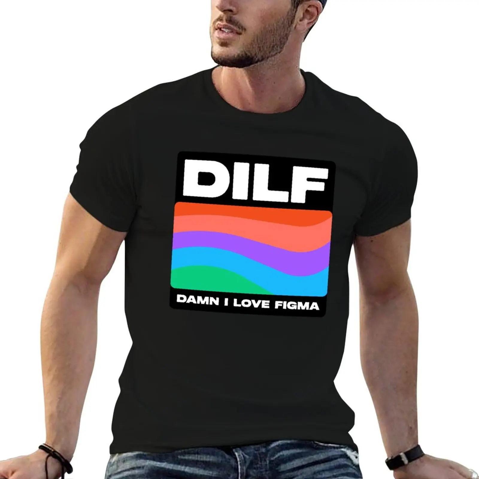 

love DILF - i UX Designer man tshirt T-Shirt damn Designer Stickers UI Product Designer figma