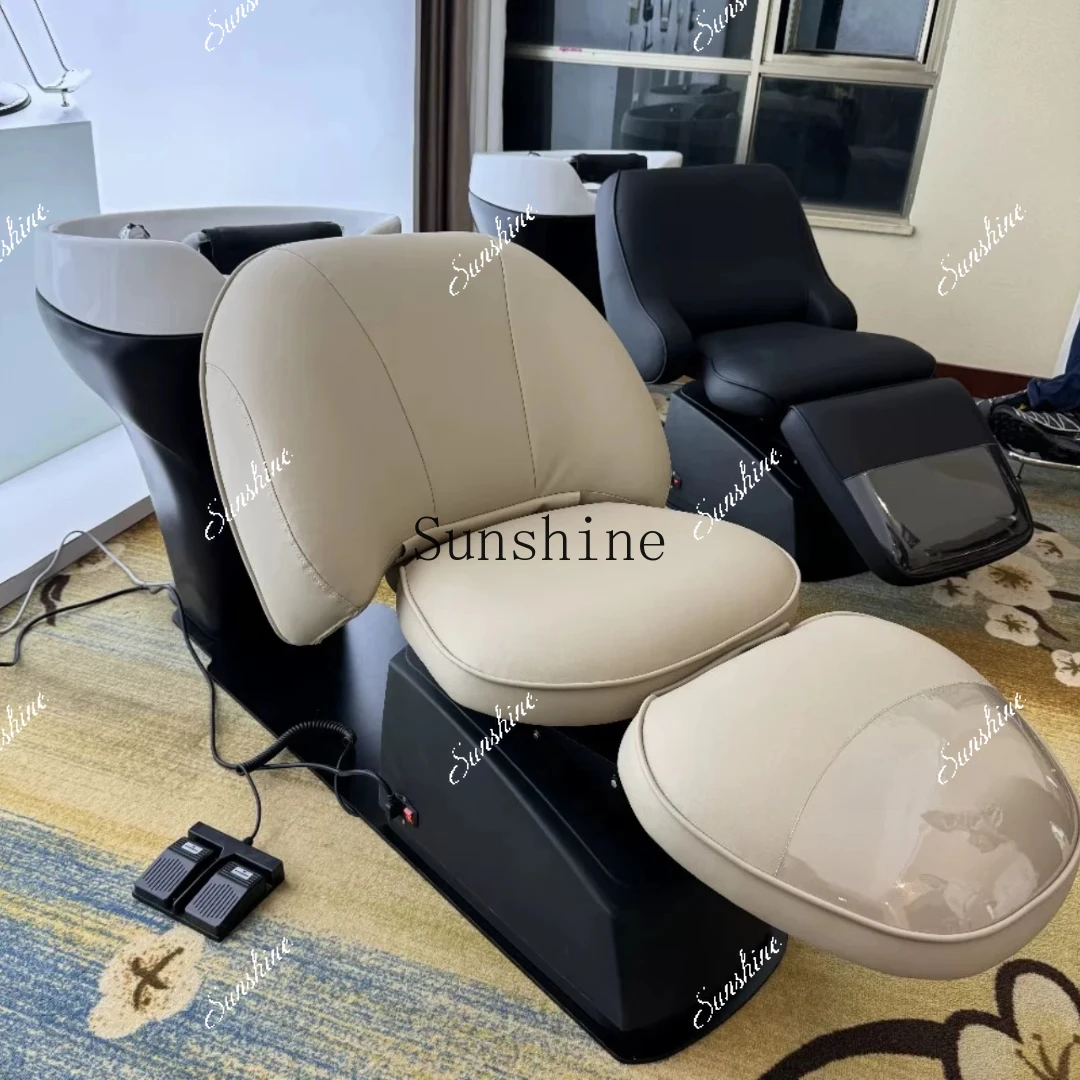 Hair salon special electric lift shampoo bed new Japanese physiotherapy bed  FT