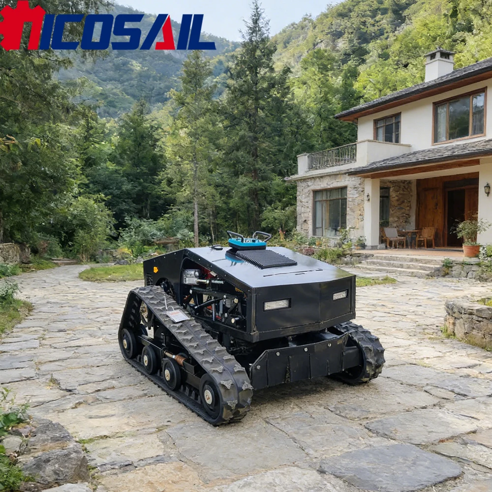 

Nicosail HB800 Mini Remote Control Crawler Grass Mower Stable Flexible Heavy Duty Long Service Life for All Terrain Use
