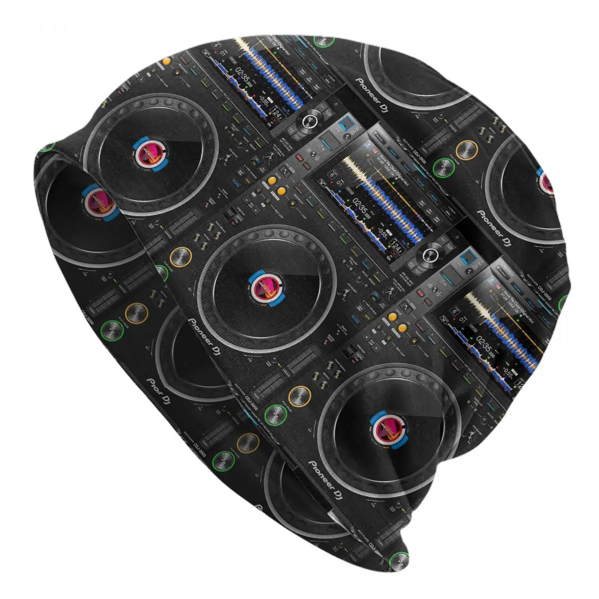 Pioneer DJ CDJ3000 Multi Format Player Unisex Adult Beanies Caps Knitted Bonnet Hat Warm Hip Hop Autumn Winter Skullies Hats
