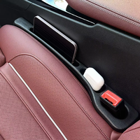 2pcs Car Seat Gap Filler Organizer Waterproof Car Seat Gap Plug Strip with 2 Grooves Seat Gap Storage Auto Interior Accessorie