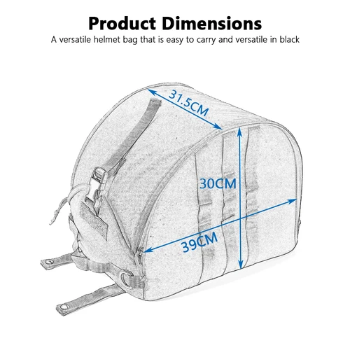 Imagen 2 del producto Nuevo paquete de bolsa para casco para deportes, caza, tiro, cascos de combate, almacenamiento Molle multiusos, bolsa de transporte para BMW y Honda